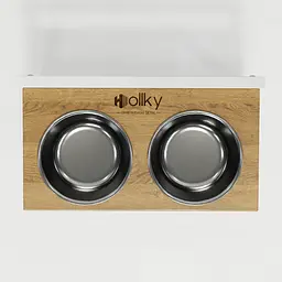 Hollky Flex M — миски на регульованій підставці для середніх собак (2 × 0.85 л) - мініатюра 6