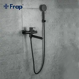 Змішувач для ванни Frap F32801-6, чорний, Чорний матовий - мініатюра 2