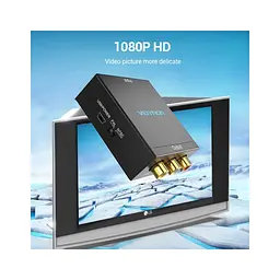 Конвертор HDMI to RCA Metal Type black Vention (AEEB0) - мініатюра 4