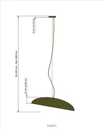 Підвісний стельовий світильник Babich Studio Mid Shaded other any color - мініатюра 5
