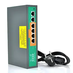 Коммутатор POE SICSO 48V с 4 портами POE 100Мбит + 2порт Ethernet(UP-Link) - мініатюра 2