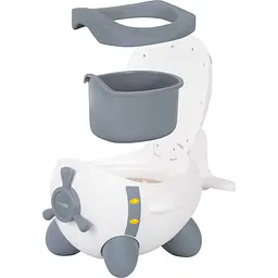 Горщик дитячий FreeON Plane White/Grey (42318) - мініатюра 3