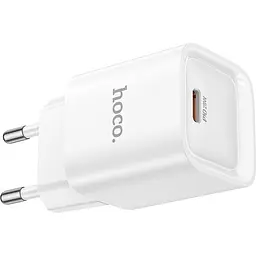 Мережевий зарядний пристрій Hoco C146A Charm PD20W White (6942007630245) [173053] - мініатюра 3