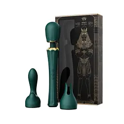 Вібромасажер з насадками Zalo - Kyro Wand Turquoise Green - мініатюра 9