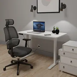 Комплект Mealux PowerDesk Lite Black + Leo Air Plus Black (EVO-201 Lite W/W +Y 546 KB) - мініатюра 4