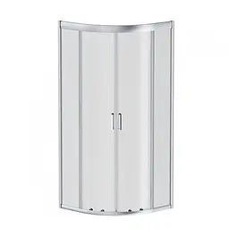 Душова кабіна AM.PM Gem 1/4 Round 80x80 см без піддону хром матовий W90UG-401-8080-MT