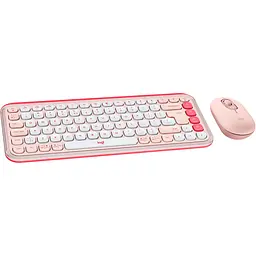 Комплект клавіатура та миша Logitech POP Icon Combo Bluetooth UA Rose [920-013142] [121100] - мініатюра 2