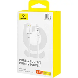 Кабель Baseus Gem Fast-Charging Cable USB to Type-C 100W 2m P10373002211-01 White - мініатюра 4