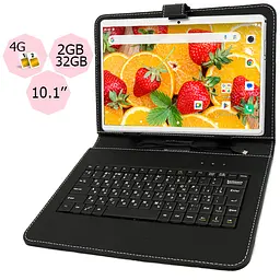 Планшет-телефон Hoozo S 232 LTE 2/32 4G Pink + Чохол-клавіатура - мініатюра 2