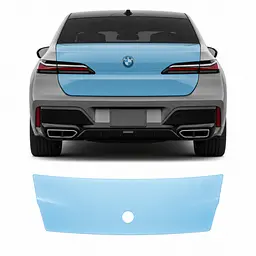 Антигравійна захисна бронеплівка за лекалами для BMW 7 Series G70 2022- зона кришки багажника