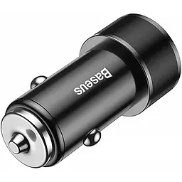 Автомобільний зарядний пристрій Baseus Small Screw with Lightning Cable 2USB 3.4A TZXLD-A01 Black - мініатюра 3