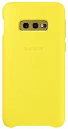 Чохол шкіряний протиударний оригінальний Official Leather Cover EF-VG970LYEGRU для Samsung Galaxy S10e Yellow
