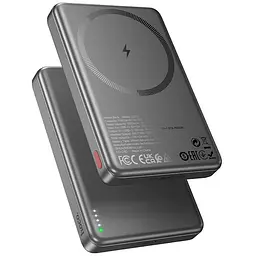 Портативний ЗП Power Bank Hoco Q26A Joy PD20W з БЗП 10000 mAh Metal gray