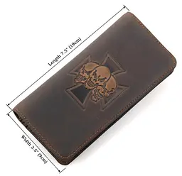 Чоловічий шкіряний гаманець Vintage 9х19 см acs0016065 - мініатюра 3