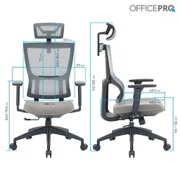 Офісне крісло OfficePro Elegant OC600-B-DG-DG (OC600-B-DG-DG) - мініатюра 13