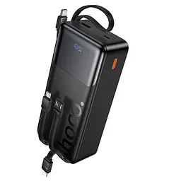 Універсальна мобільна батарея HOCO Founder PD fully compatible power bank with four cables J156B 30000mAh |1USB/1Type-C, 22.5W/3A,