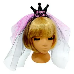 Корона на обручі Happy Birthday - мініатюра 2