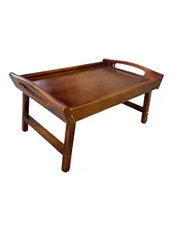Складаний кавовий столик для сніданку в ліжко 42×28×17 см №1 - мініатюра 7