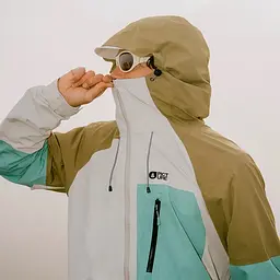 Куртка штормова Picture Organic Abstral+ 2.5L M Білий-Зелений - мініатюра 13