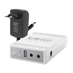 Комплект Mini UPS з блоком живлення: джерело безперебійного живлення Mini UPS WGP UPS103C 20000mAh 5V/12V/12V, Li-ion 4*5Ah, для роутера і оптичного термінала та блок живлення SPF-1202B 12V/2A (24W) (42-00260)