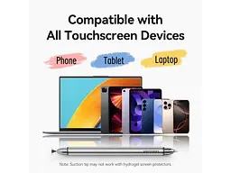 Стилус Vention 2-in-1 Stylus Pen Gray Aluminum Alloy Type (KQMH0) - мініатюра 3
