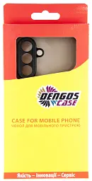 Чохол до мобільного телефона Dengos Kit Samsung Galaxy A56 Matte + glass (Black) (DG-KM-141) - мініатюра 4