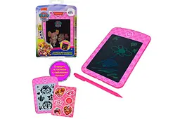 Планшет для малювання Paw Patrol KH74/002L LCD екран 6,5'', трафарет, наклейки блістер р.15x22x3см