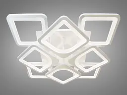 Стельова LED люстра Romin смарт світильник з пультом dimmer 115W білий - мініатюра 2