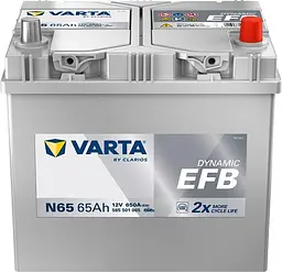 Акумулятор Varta Dynamic EFB 12В 65Аг 650А (EN) R+ (565501065)