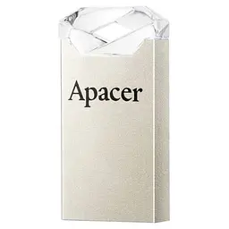 Флеш-накопичувач Apacer USB 32GB AH111 Silver/Crystal (AP32GAH111CR-1)