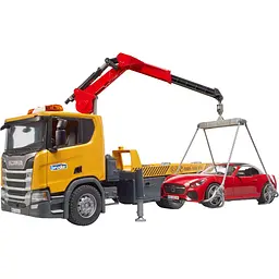 Ігровий набір Bruder Евакуатор Scania Super 560R з краном-маніпулятором та автомобіль Roadster Bruder 1:16 (03552) - мініатюра 3