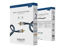Сабвуферный кабель RCA-RCA Inakustik Premium Audio Mono SUB 3m - мініатюра 2