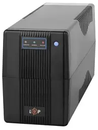 Джерело безперебійного живлення LogicPower 600VA-P Black, 600 ВА, 360 Вт