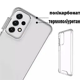 Чохол-накладка BeCover Space Case для Samsung Galaxy A23 SM-A235 Transparancy (707805) - мініатюра 2
