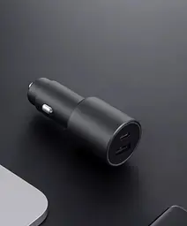 Автомобільний зарядний пристрій Xiaomi 43W USB-A+USB-C Dual Port Car Charger - мініатюра 3