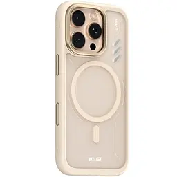 TPU+PC чохол Blueo Frosted Heat Dissipation Stand with MagSafe для Apple iPhone 16 Pro Max (6.9") Золотий / Gold