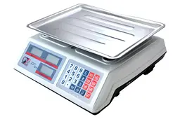 Ваги торговельні електронні з лічильником ціни на 50 кг. PM 5051 Promotec із акумулятором 6 вт - мініатюра 6