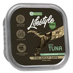 Вологий корм для довгошерстих котів з тунцем Nature's Protection Lifestyle Long Hair with Tuna, 85г