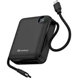 Батарея універсальна Sandberg 10000mAh PD/3.1/20W, QC/3.0, USB-C In/Out, with 2 cables USB-C (421-26) - мініатюра 3