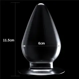 Анальна пробка - Flawless Clear Anal Plug 4.5" Clear - мініатюра 5