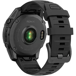 Смарт-годинник Garmin Fenix E 47mm AMOLED Slate Gray Steel with Black Silicone Band (010-03025-03/01) [116556] - мініатюра 4