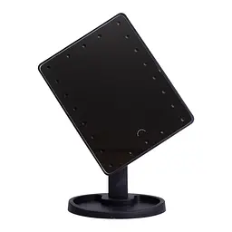 Косметичне дзеркало з LED-підсвіткою 22 світлодіоди, чорний Yiwu HP-10-4AB - мініатюра 3