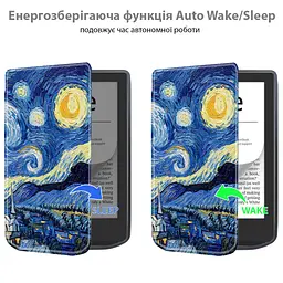 Чохол до електронної книги BeCover Smart Case PocketBook 629 Verse / 634 Verse Pro 6" Night (710980) - мініатюра 3