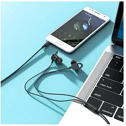 Навушники Hoco Rhyme універсальні earphones with microphone M103 білі - мініатюра 9