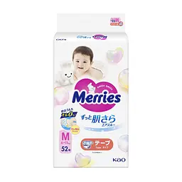 Підгузки Merries Розмір M (6-11 кг) 52 шт (4901301437716) - мініатюра 2