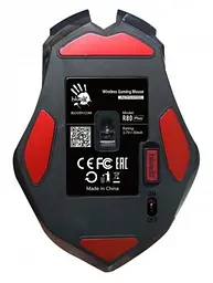 Миша Bloody R80 Plus Skul Black, Laser, Wireless+USB, 4000 cpi, metal feet, підсвічування - мініатюра 3