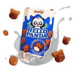 Шоколадне печиво Meiji Hello Panda Cookies Cream 42г - мініатюра 2