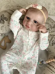 Колекційна силіконова лялька реборн анатомічна новонароджена дівчинка дитина місяць Reborn Dolls det0018889 - мініатюра 2