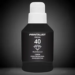 Чорнило PRINTALIST GI-40 для Canon G5040/G6040 190г Black пігментне (PL40BP) - мініатюра 4