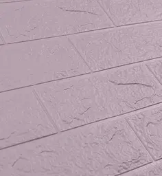 Самоклеюча декоративна 3D панель 3D Loft під світло-фіолетову цеглу 700x770x3мм - мініатюра 4